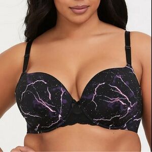 Torrid Smoothing Lighting Print Push Up T-shirt Bra Size 42 DD